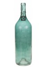  Pudele stikla lielizmēra zilganzaļa caurspīdīga 54cm