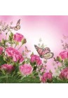  Salvetes puķes Roses & Butterflies 1pac