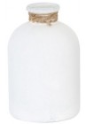  Dekors pudele matēta balta 17cm