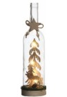  Dekors pudele LED ar Ziemassvētku motīvu 30cm