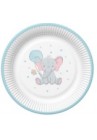  Šķīvīši bērniem Baby Elephant with Blue Balloon 18cm 1pac