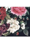  Salvetes puķes Painted Baroque Bouquet on Black 1pac