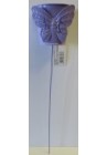  Dekors mini spainītis ar taurenīti violets uz kātiņa 32cm