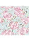  Salvetes puķes Pink Tulips with Butterflies 1pac