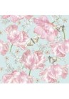 Salvetes puķes Pink Tulips with Butterflies 1pac