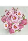  Salvetes puķes Pink Bunch in Wreath 1pac