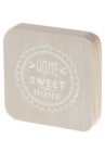  Paliktnis koka Home sweet home 10x10cm